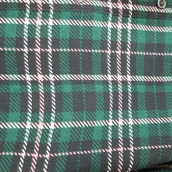 {Ann Taylor} Plaid Sheer Sleeve Shirt Size Small - Picture 13 of 16